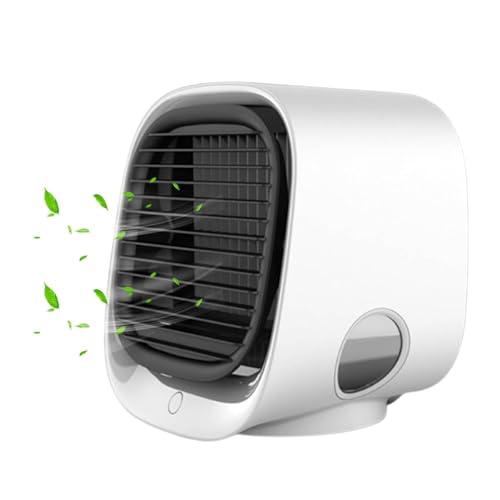 Frostyfuse Enfriador De Aire Portatil, Frosty Fuse Mini Aire Acondicionado De Agua 2025, Carga USB, 3 Niveles De Potencia, Refresquese Al Instante (blanco)