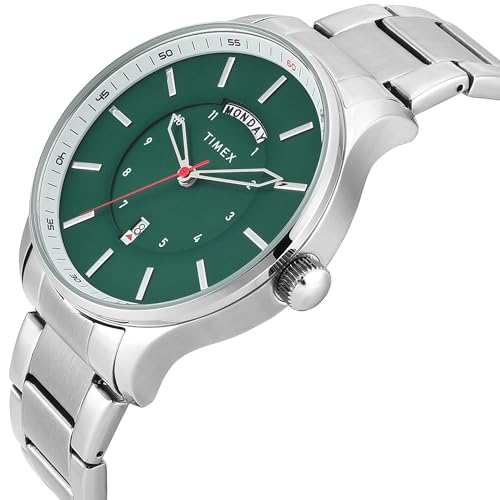 Image of TIMEX Green Round Dial Analog Men's Watch - TWEG29300