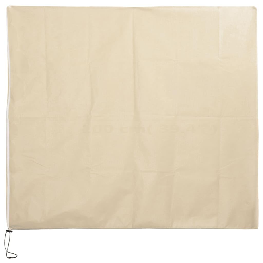 Wintervlies mit Reißverschluss 4 Stück 70 g/m² 3,93 x 3,5 m Pflanzenvlies Schutzbeutel atmungsaktiv mit Kordelzug für Garten, Beet, Balkon und Gewächshaus zur Frostabwehr und Pflanzenpflege