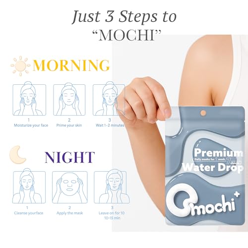 Premium Water Drop Face Mask, Hydrating Moisturizing Sheet Mask for Dry Skin, Daily Facial Masks for Glowing Skin, 60 Sheets - Image 5