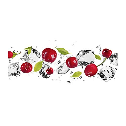 Tirages sur toile haut de gamme Tulup cerises et eau 100x50 cm décoration contemporaine