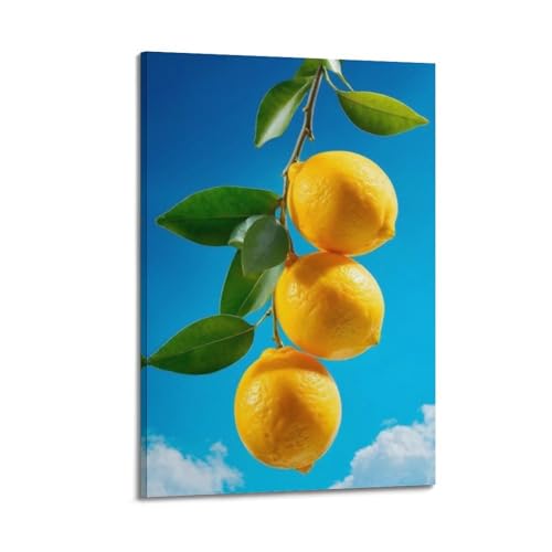 Décoration murale moderne fruits et citron pour illuminer une cuisine contemporaine
