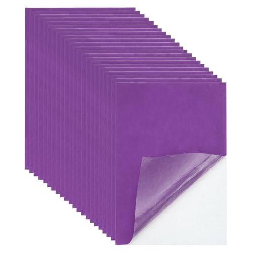 Feutrine autocollante PATIKIL violette A4 | Lot de 22 feuilles 1mm pour loisirs créatifs