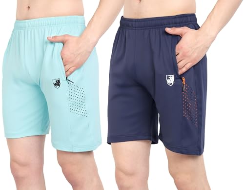 Image of RynoGear Shorts for Men with Zipper Pocket (Pack of 2)