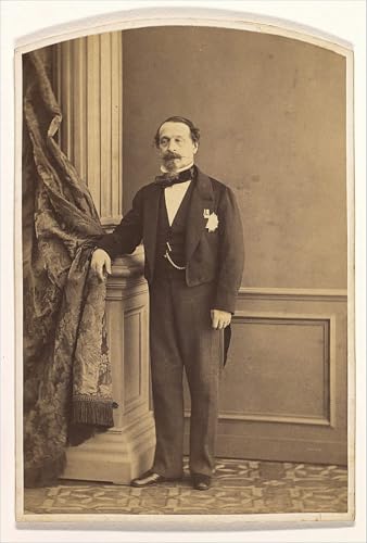Lienzo artístico de alta calidad de Napoleón III por Olympe Aguado para salón señorial 60x90cm
