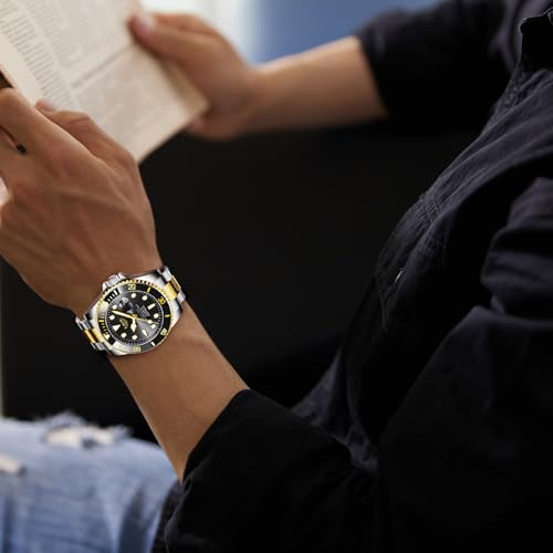 Image of LIGE Fashion Watches for Men Stainless Steel Business Dress Watch Waterproof Analog Quartz Watch with Luminous Date Display Manl Wrist Watch