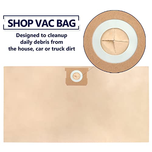 12 Pack Dxva19-4101 Replacement Shop Vac Bags Compatible With Dewalt 6 To 10 Gallon Vacuum, By Keepow #TOP2