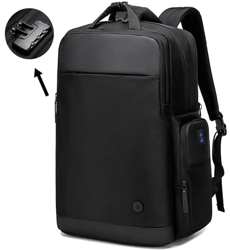 ah arctic hunter Golden Wolf 35L Travel Backpack for Men Anti-theft Backpack with Lock 17.3\” Office Laptop Bag Expandable Clothing Pocket USB Port for College Business, Black ah arctic hunter Golden Wolf 35L Travel Backpack for Men Anti-theft Backpack with Lock 17.3\” Office Laptop Bag Expandable Clothing Pocket USB Port for College Business, Black