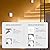 innofox Stick-on Motion Sensor Lights, Warm White LED Night Light, Stick-Anywhere Stair Lights, Closet Light, Battery Operated Wall Light for Kitchen, Hallway, Bedroom, Bathroom, Stairs, 6-Pack
