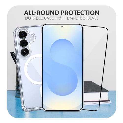 Image of ShieldTech Back Cover Case + Screen Protector for Samsung Galaxy S24 Plus 5G | Mag-Safe Compatible | Transparent Mobile Back Cover for Samsung Galaxy S 24 Plus / S24Plus 5G | TPU Transparent Case