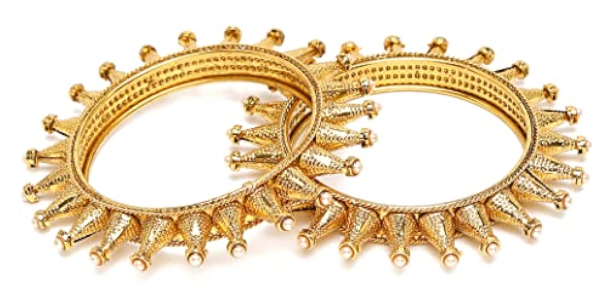 Antique Plated Stylish Traditional Bangles Set