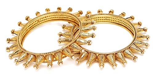 Antique Plated Stylish Traditional Bangles Set