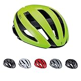 BBB Casco de Bicicleta Cycling Maestro para Hombre y Mujer Airflow Cooling System Lightweight, Bicicleta de Carreras y E-Road, BHE-09, (52-55 cm), Unisex, Amarillo neón Brillante, S (52-55cm)