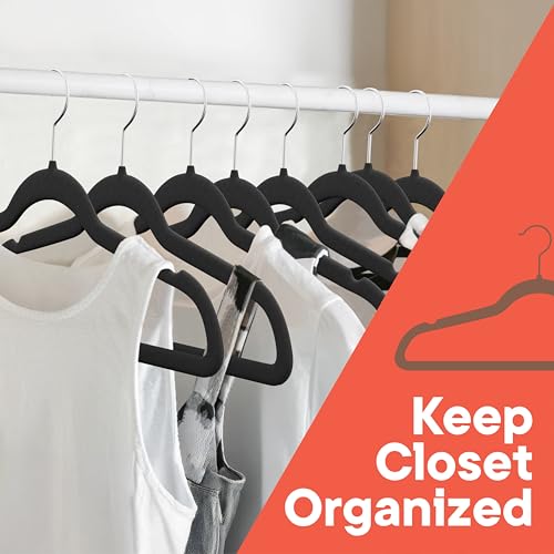 Black-Velvet-Hangers-30-Pack--360-Swivel-Hook-Non-Slip-and-Space-Saving-Hangers-Heavy-Duty-11-lbs-Weight-Capacity-Smooth-Velvet-Finish-for-Crease-Free-Clothes-and-Effortless-Closet-Organization