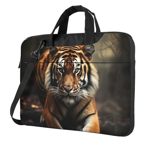 Housse ordinateur portable antichoc motif tigre etui haut de gamme finitions soignees
