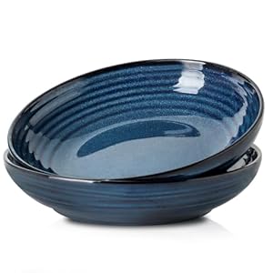 Hasensepastabowlssetof232ozporcelainshallowbowlsforkitchen87inchservingbowlsforsaladpastdinnersoupdinnerplatebowlsforhomegiftdishwashermicrowavesafeblue Urban Country Home Decor Hasense pasta bowls set of 2 32 oz porcelain shallow bowls for kitchen 87 inch serving bowls for salad past dinner soup dinner plate bowls for home gift dishwasher microwave safe blue urban country home decor
