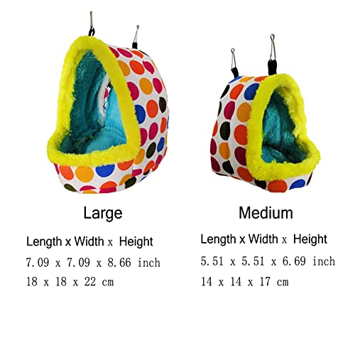 Image of Litewoo Dotted Bird Nest and Bird Cotton Rope Swing Chew Toy Portfolio