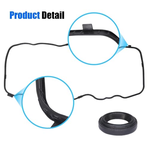 Image of VS50741R Engine Valve Cover Gasket Set Compatible with 2006-2015 Honda Civic 2016-2017 HR-V 2013-2015 Acura ILX 1.8L 2.0L L4 Replace # 12341RNAA01