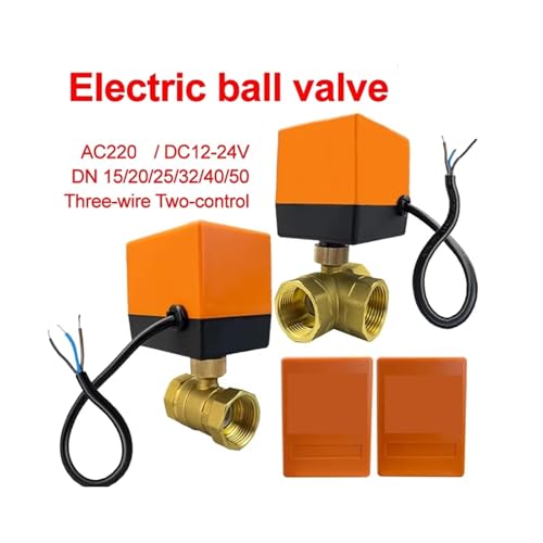 Vanne à bille motorisée DN32 AC220V à 3 voies en laiton pour régulation d'eau - 3