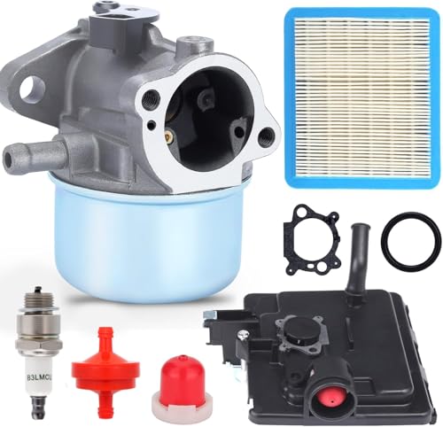 799868 Carburetor Rebuild Kit for Brigg and Stratton 498170 497314 497586 694202 799872 790821 14111 6.5HP 6.75HP 675 625 Series Craftsman Lawn Mower with 795259 Air Filter Spark Plug Tune Up Kit
