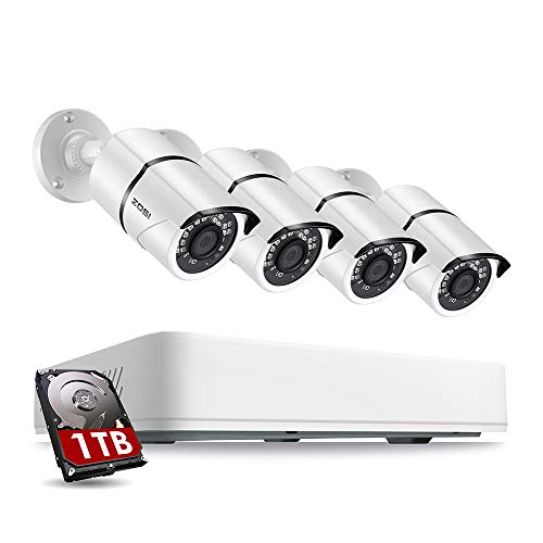 5MP Super HD Video Überwachungssystem 1TB Festplatte 8 Kanal 5.0MP DVR Recorder mit 5Megapixel 1920P Outdoor Metall Überwachungskamera Set 30M IR