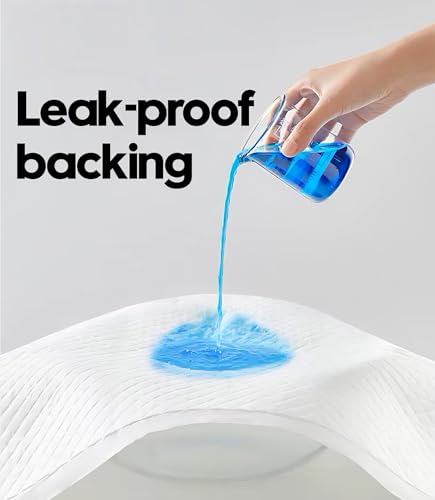 Image of Aurora Pet Dog and Puppy Pee Pads with 5-Layer Leak-Proof Design and Quick-Dry Surface for Potty Training, Super Absorbency, Regular 18x24 Inch (100 Count) - Blue & White