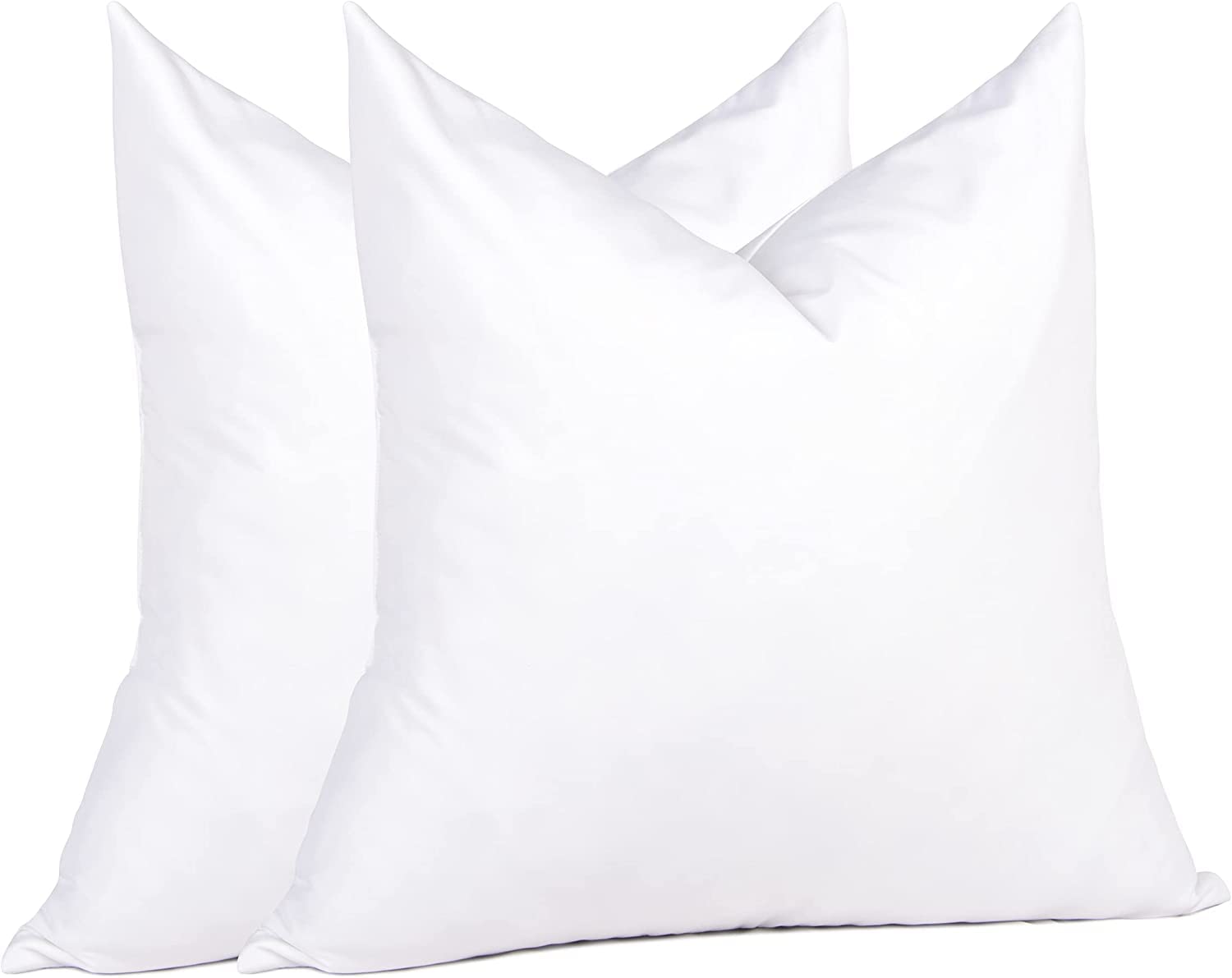puredown Euro Pillow Inserts 24 x 24 Pack of 2 White Feather Down Pillow Stuffer White Throw Pillows