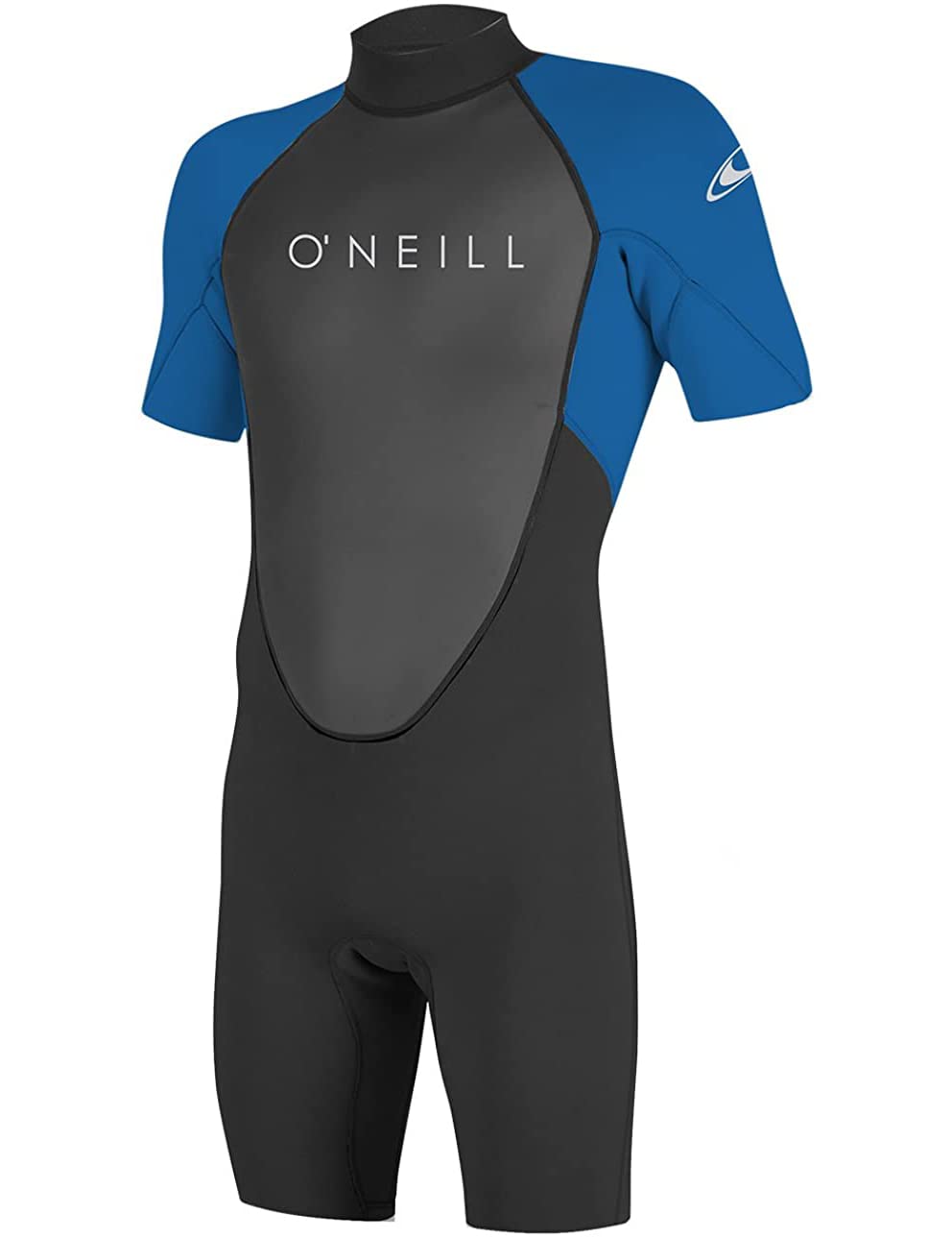 O'Neill Men's Reactor-2 2mm Back Zip Short Sleeve Spring Wetsuit, Black/Ocean, Small — image 1