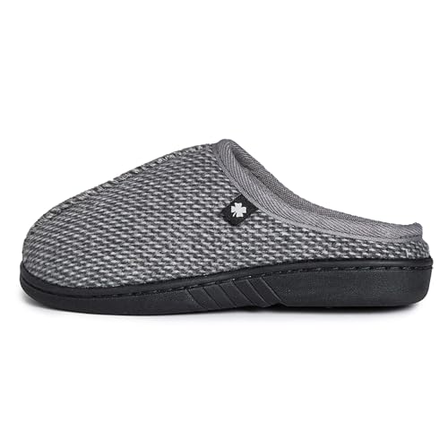 Image of Lucky Brand Boys Micro Suede Sherpa Clog Slippers Warm Cozy Indoor Outdoor Slip On House Shoes Plush Lined Comfort Clogs