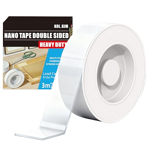 KOl.KIM Double Sided Tape, Nanotape, Nano Tape, Super StickyTransparent Adhesive Tape, Traceless...