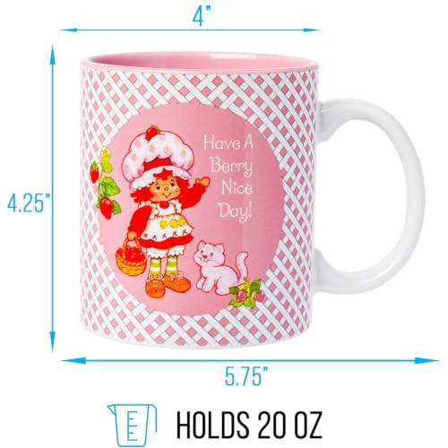 Taza de cerámica Strawberry Shortcake 20oz Silver Buffalo miniatura 2