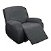 Extensible Housse Fauteuil Relax Complète Housse De Fauteuil, Relax Complète Jacquard 1 Places Housse Fauteuil Antidérapant Couverture Inclinable Convient à Inclinable Fauteuil-Gris foncé