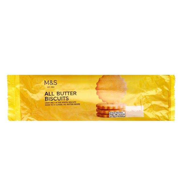 M&S All Butter Biscuits 200g Pack Of 2 M&S Foods