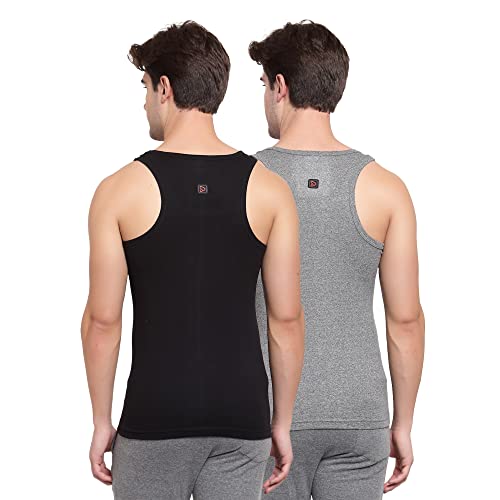 Image of sporto Men's Round Neck Solid Vest, Premium Super Soft Cotton, Ultra Light (Combo Pack)