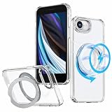 iPhone SE3 / iPhone SE2 用 ケース 360° 回転リング MagSafe iPhone 8 / iPhone 7 / アイフォンSE3 / アイフォンSE2 カバー ワイヤレス充電 リング TrendKase アイホン8 携帯ケース マグセーフ対応 あいほんse2 スマホケース 縦横無尽に回転 多機能スタンド 衝撃吸収 柔軟フレーム 「クリア」