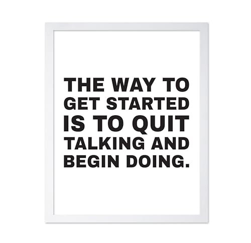 Poster Master Quit Talking And Begin Doing Poster - White