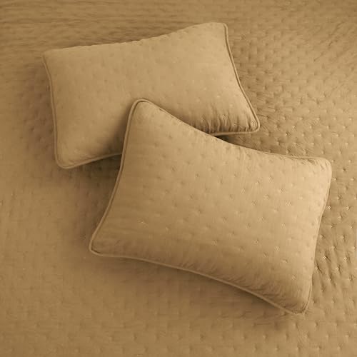 Colcha California King extragrande que soluciona camas cortas set amarillo 5
