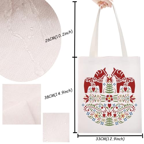 Bolso Tote Escandinavo con Caballo para Amantes de Caballos miniatura 2