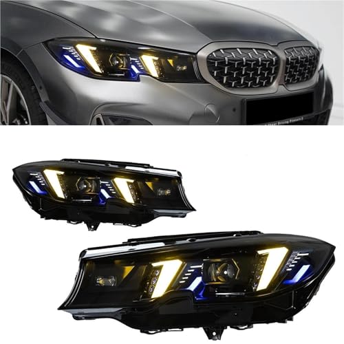 2PCS Auto Parts Headlights Compatible For BMW G20 2019-2021 Upgrade Style M3 LCI Daytime Lights LED Accessories Modified