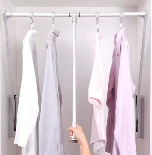 DBR Wardrobe Lifter For Bedroom Hanger Pull Down Metal Mocha Product Width 830-1150mm/ Depth 140mm / Height 820mm
