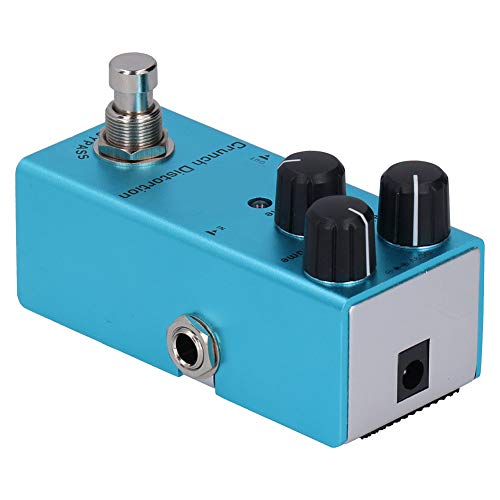 Dilwe Mini True Bypass E -Gitarren -Effekt Pedal Crunch Verzerrung für Rockmusiker Aluminiumlegierung
