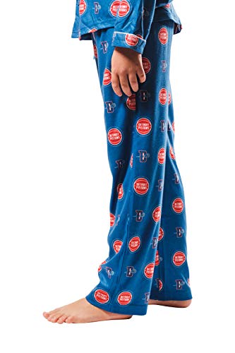 Image of Ultra Game Youth NBA Official 2-Piece Super Soft Button Down Pajamas Set