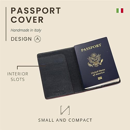 Maruse Italian Leather Passport Cover for Men and Women, Handmade in Italy3