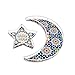 N/A/A Taca na festiwal Ramadan, 2 szt. Eid Mubarak księżyc gwiazda taca ramadan księżyc gwiazda taca deserowa ramadan stół półksiężyc taca deserowa taca na ciasto dekoracja ramadan na przyjęcie domowe jedzenie owoce