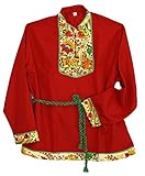 russische tracht frauen Polyester für Hemd, Baumwolle für Verzierung