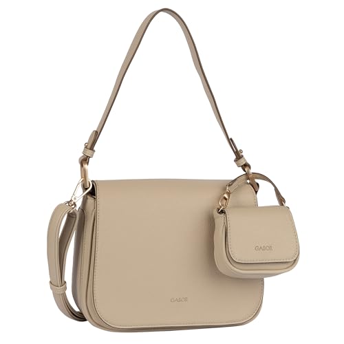 Gabor bags Devika, Bolsillo con Solapa Mujeres, Beige, Medium
