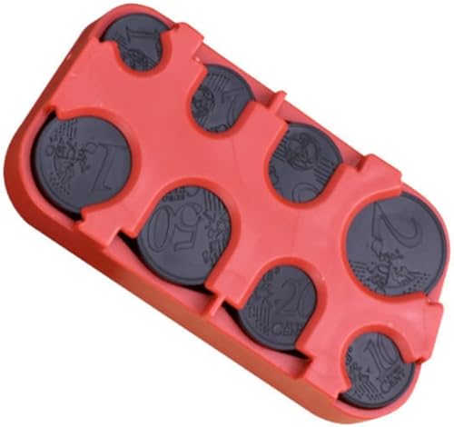 Miniatura 8 de Euro Coin Holder Case Money Storage Box Wallet Organizer (negro)