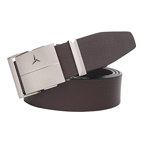 Image of Men's Formal Genuine Leather Auto-lock Adjustable Belt (JAFA-37-BL)