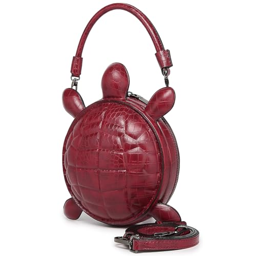 Women PU Leather Unique Novelty Crossbody Shoulder Bag Handbag Fun Weird Turtle Purse2