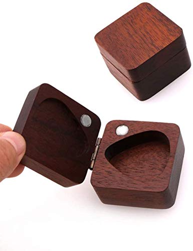 Techigher Boîte à médiators en bois massif noir en noyer pour guitariste musicien, cadeau 3 médiators, 1 boîte de médiators + 3 médiators - Les Beatles, Paul McCartney, John Lennon, RIngo Starr, George Harrison Techigher Boîte à médiators en bois massif noir en noyer pour guitariste musicien, cadeau 3 médiators, 1 boîte de médiators + 3 médiators – Image 5
